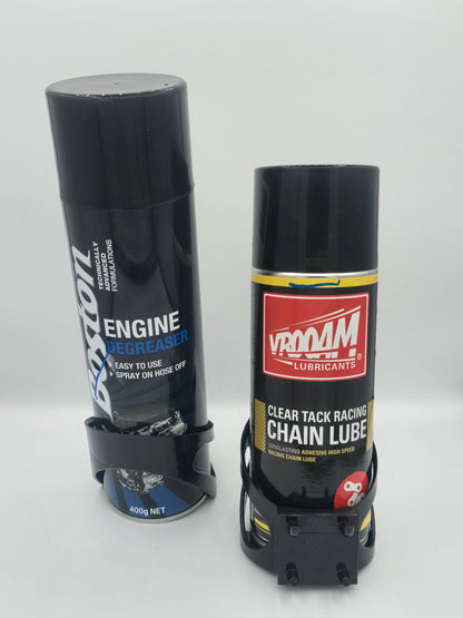 Can Holder for Motorsport Trailers