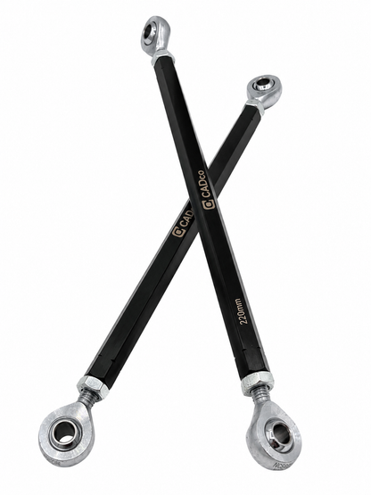 Black Hex Steering Arm with Rose Joints