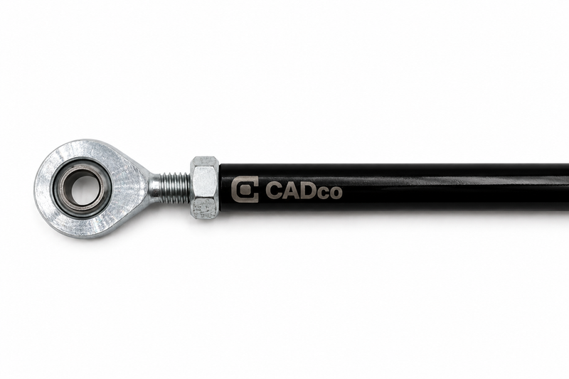 Round Black Steering Arm with Rose Joints