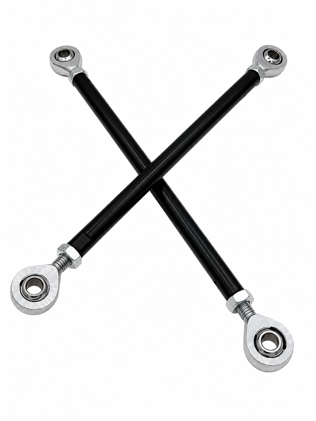 Round Black Steering Arm with Rose Joints